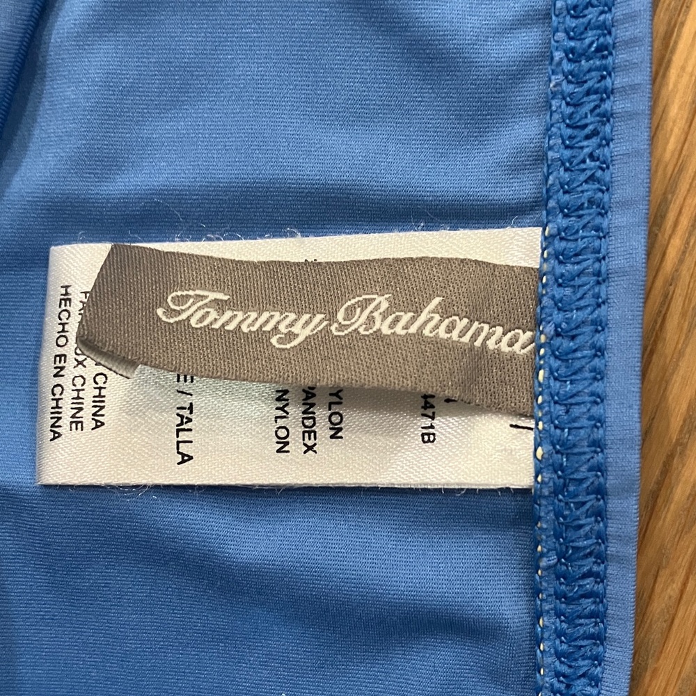 Tommy Bahama Women's Solid Blue Tankini Set Swimsuit - Top And Bottom - Picture 9 of 10